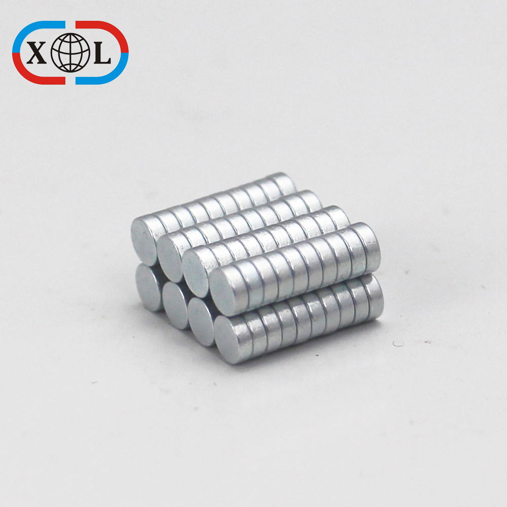 Thin Round Magnet with Zn Coating
