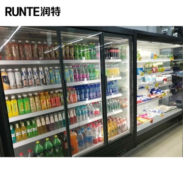 Open Wholesale Pepsi Display Cooler with Glass Door for Beverages