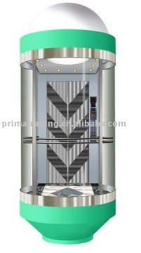 Panoramic elevator cabin PSM-512A