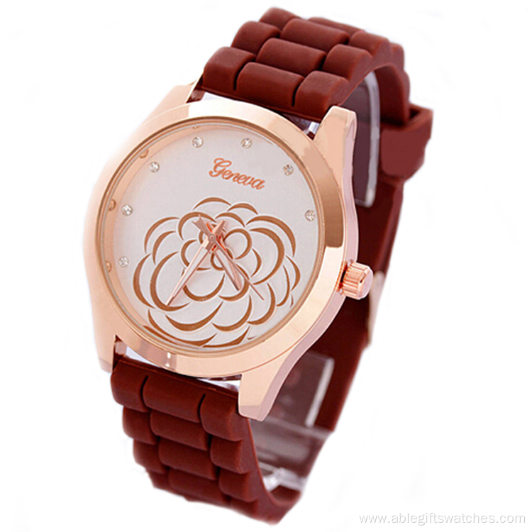 Colorful Waterproof Silicone Bracelet Quartz Watch