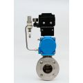 Pneumatic V-type flange regulating ball valve