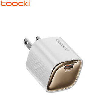 Toocki White Black 20W Gan Schnellladeklappbarer Plug PD 3.0 Typ C Ladegerät