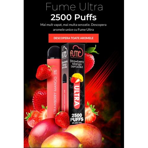 Fume autêntico Ultra 2500 Puffs ODM de boa qualidade