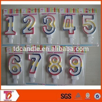 Paraffin Glitter Number Birthday Candle