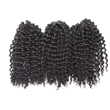 Afro Kinky twist Synthetic Marley curly Braiding Hair crotchet Extensions marley hair afro kinky hair bulk