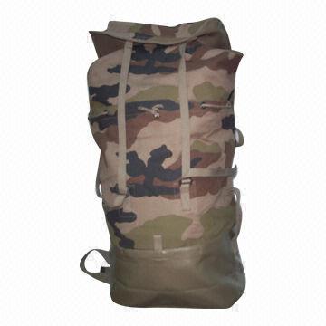 Canvas 20 oz and Covered with PU Military Bag, 22 x 16 x 8.5cm Size