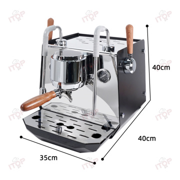 Commercial Home Espresso Machine - 2200W 15 Bar Stainless Steel ULKA Vibration Pump Coffee Maker