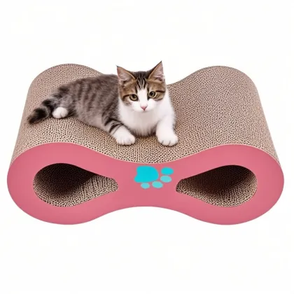 Durable Sturdy Accessory Cat Scratch Pad - 8-Shaped Cat Scratch Board for Cats Playing