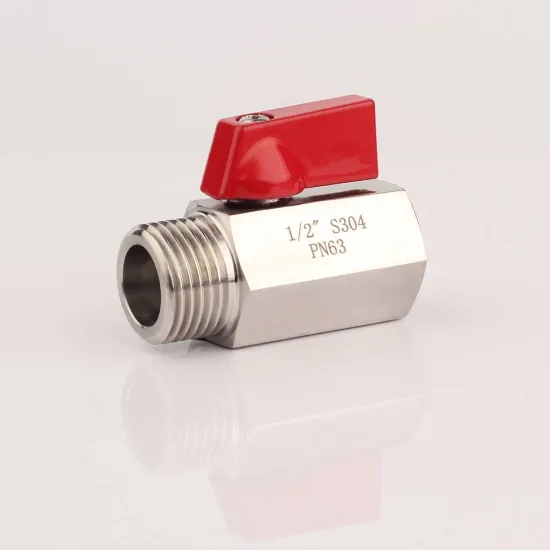 1/2" 3/4" 3/8" Male Female Stainless Steel SS304 Mini Ball Valve NPT Sanitary Ball Valve