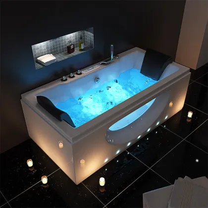 Rectangle Whirlpool Massage Bathtub