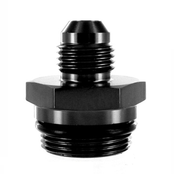 AN6-7 / 8-20 Adaptador de Carburador Reto Holley Preto