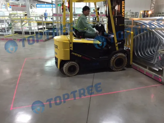 Toptree Red/Green Laser Line Light 9-80v forklift SAFETY light