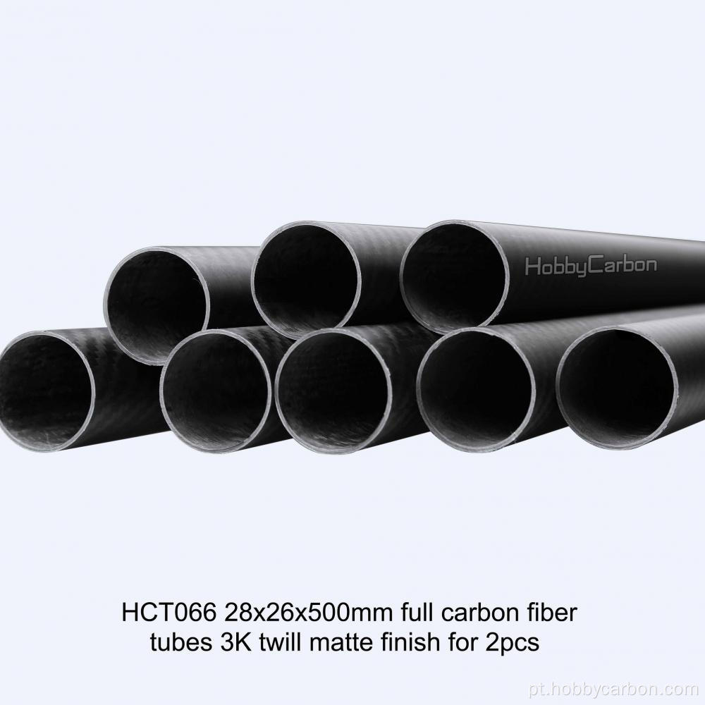 Tubo de fibra de carbono de 25 mm - lança 450 mm