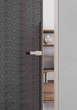 Minimal Frame Interior Glass Swing Door Partition | SALOLEA
