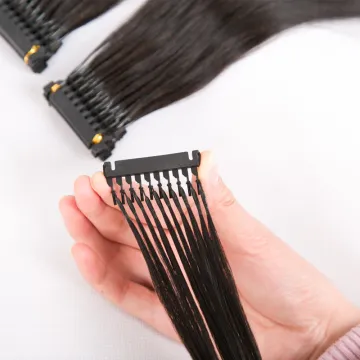 100% unprocessed virgin human hair 6d hair extension