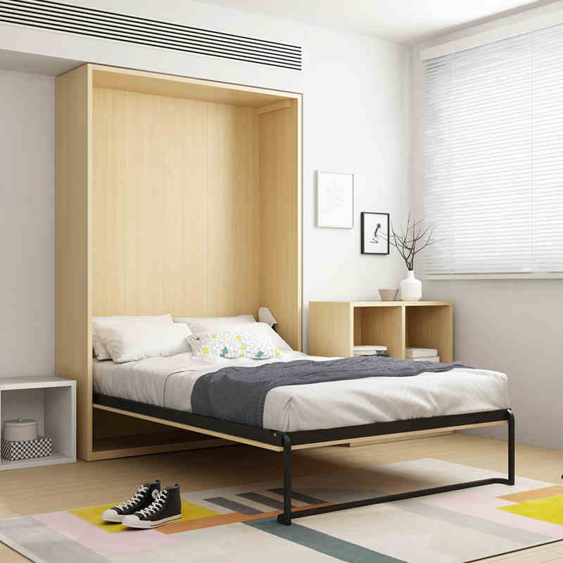 Nordic Design Space Pag -save ng Muwebles Vertical Single Folding Wall Bed