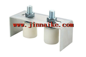 various double upper guide nylon roller bracket