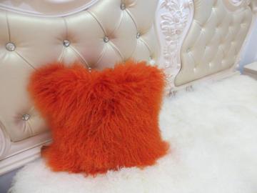 Mongolian Lamb Fur Chair Pillow