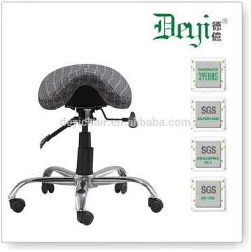 modern fabric saddle workshop chair ST004-A ergonomic chrome base functional saddle chair