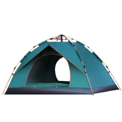 Automatic Double Rainproof Outdoor Tent: Portable Camping Green Tent for Hiking, Fishing, and Mountaineering