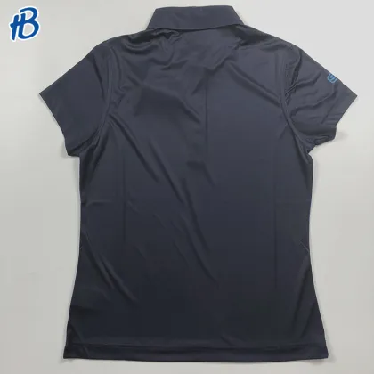 Blue Printing Golf Polo Shirt for Men
