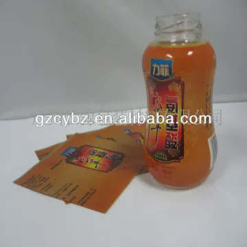 30u pvc plastic shrink wrap bottle label