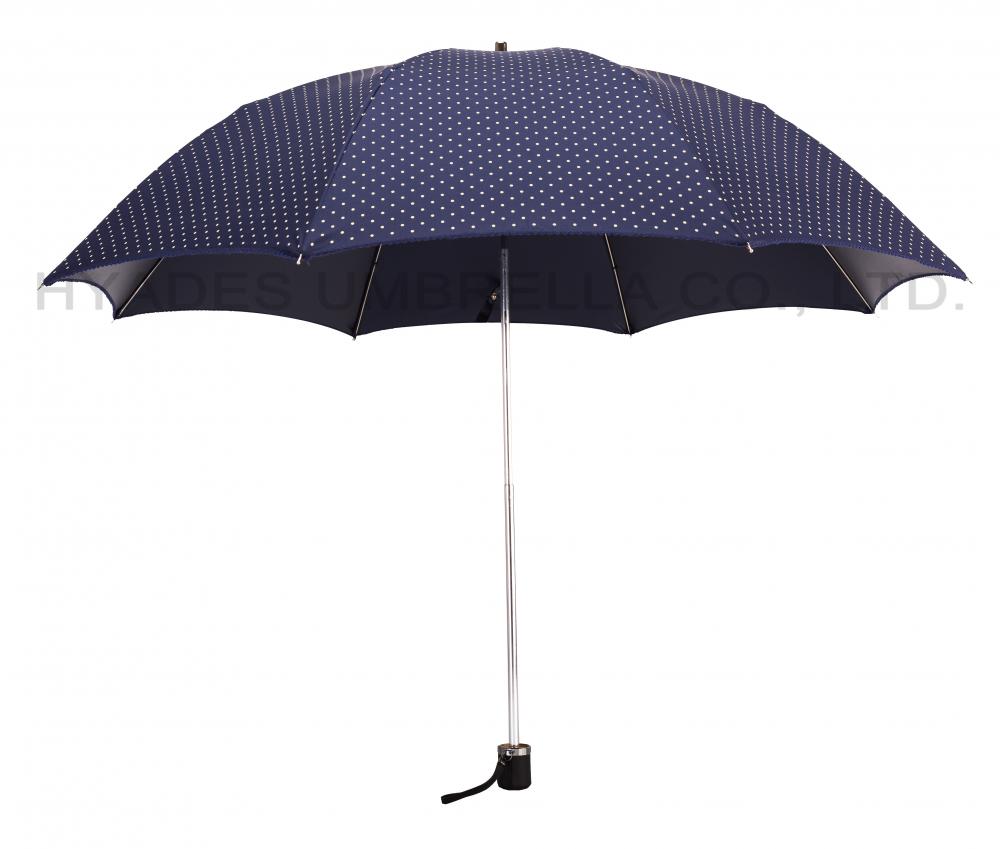 Spetshocka kvinnors fällbart paraplyhand öppet