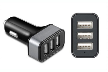china wholesale high quality colorful Aluminum circle mini usb car charger