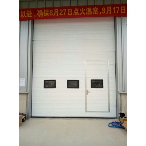 Fire station overhead sectional door