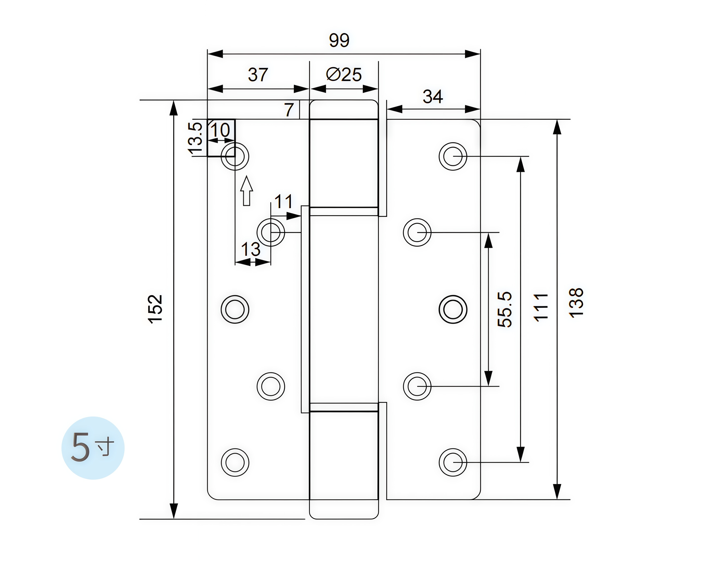 spring door hinge installation diagram
