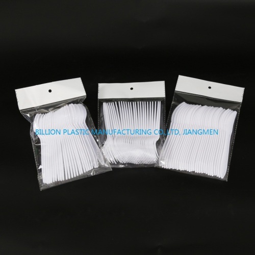 White Fork Spoon Color Disposable PP Plastic Fork for Fast Food