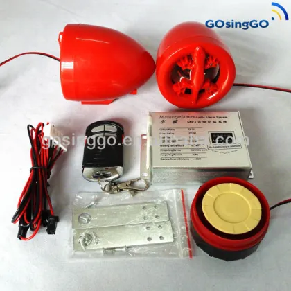 motorcycle digital mp3 alarm