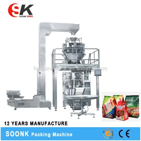 Automatic Gusset Bag Filling And Sealing Packaging Machine