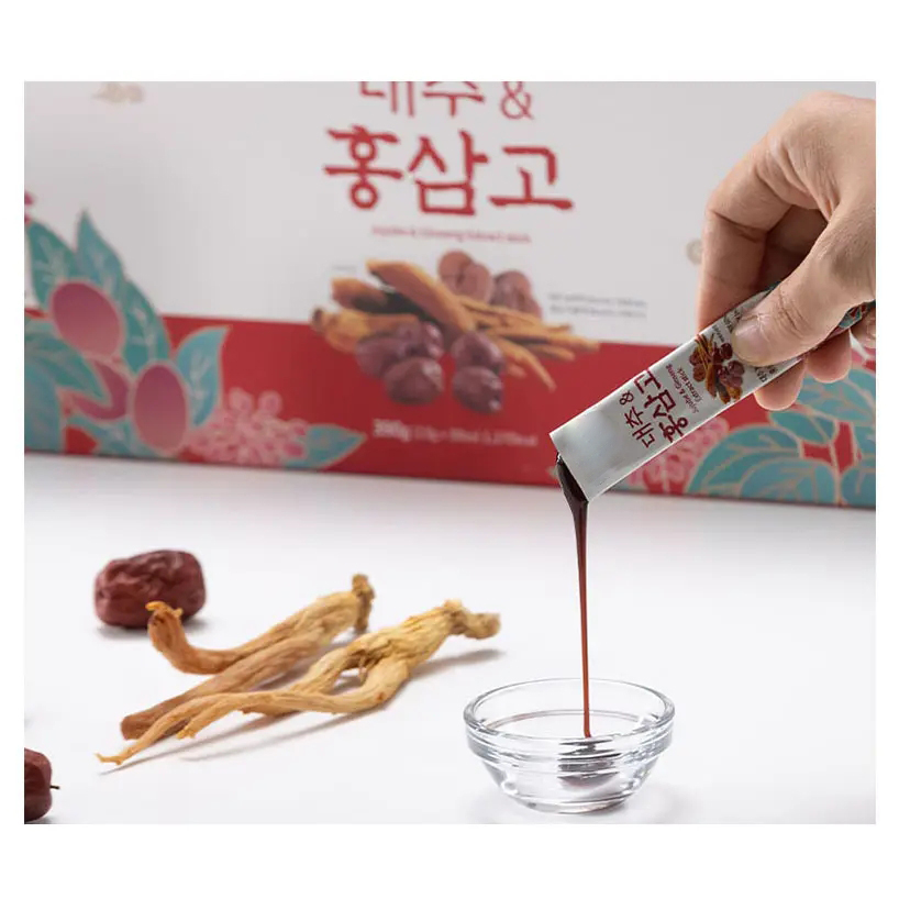 Dietary Fiber Supplement Women Health Nourishing Immune Support Red Date Ginseng Steamed Red Drink