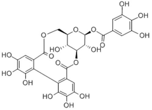 b-D-Glucopyranose, cyclic3,6-[(1R)-4,4',5,5',6,6'-hexahydroxy[1,1'-biphenyl]-2,2'-dicarboxylate]1-(3,4,5-trihydroxybenzoate) CAS 23094-69-1