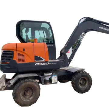 Juefu 6 ton Zuid -Korea Doosan DX60W ECO DX60W 9C gebruikte mini -graafmachine te koop