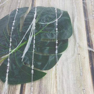 Pure Feather Sequins Bead Embroidery Fabrics