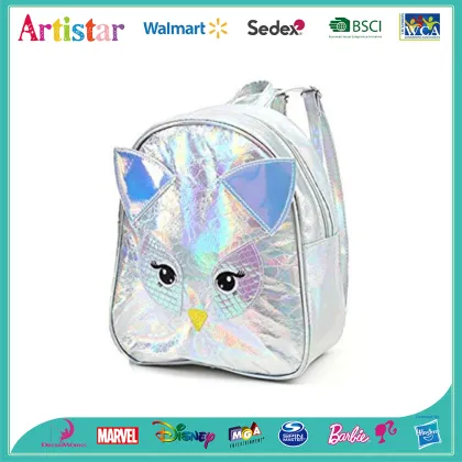 Cartoon white laser backpack
