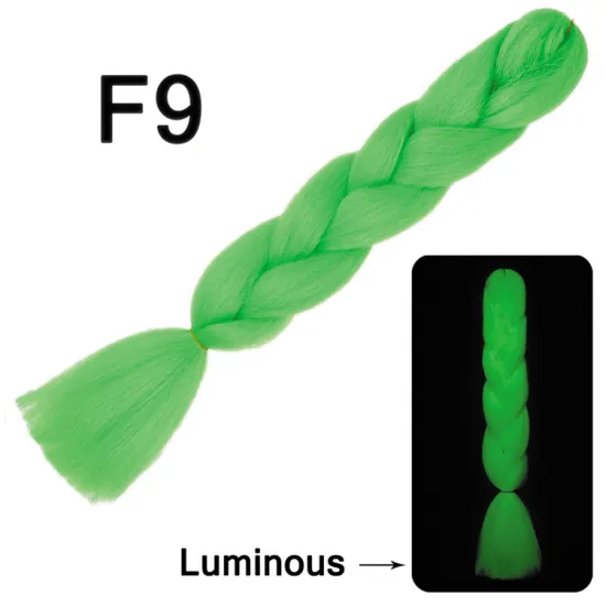 24" 100g Braiding Hair Crochet Faux Locs Hair Extensions Luminous Ombre Two Tone Jumbo High Temperature Fiber Box Braiding Hair