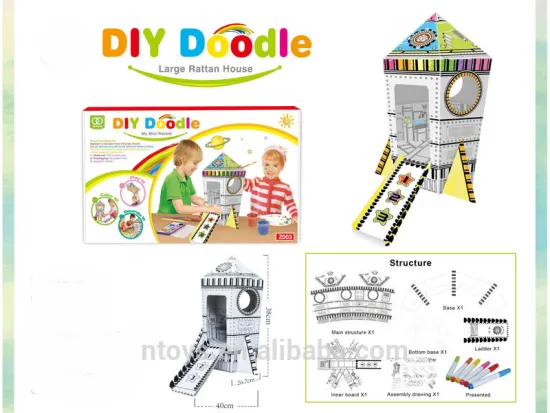 Itelligent Paiting Jungle House DIY 3D Puzzle