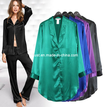 100% Polyester Charmeuse Satin for Sleepcoat/ Night Clothes