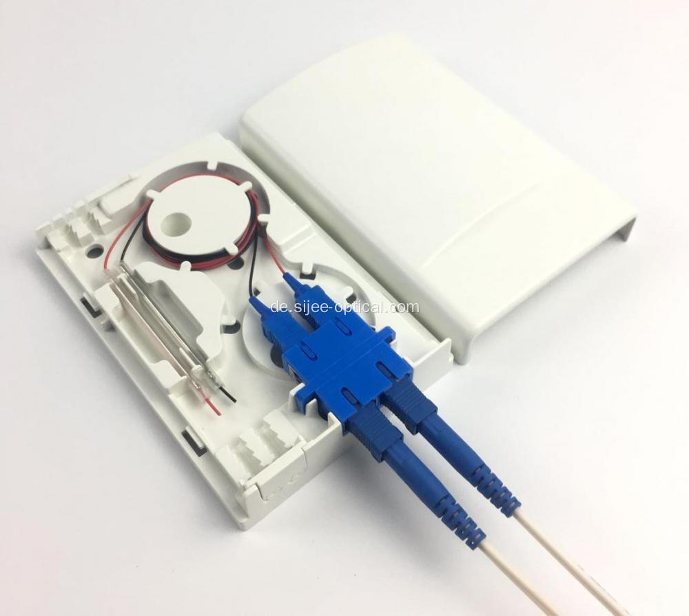 2 Port Fiber Optic Termination Box mit Staubschutz