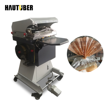 Multifunctional Pneumatic Packaging Machine for Bread, Candy, and Plastic Bags with Food Fan-Shaped Flower Tying