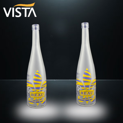 Vodka Glass Bottles with Corks Cap