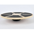 Round wooden balance board for gym exercise