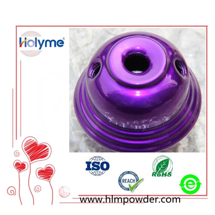 Lớp phủ bột polyester màu Ral với chứng nhận ROHS