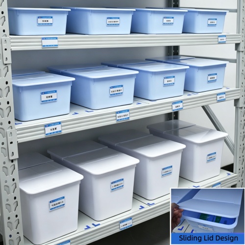 Recipientes de plástico com tampa