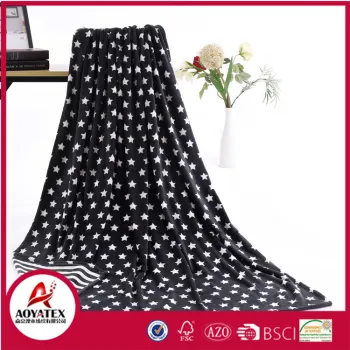 new product polyester coral fleece throw blanket with gift