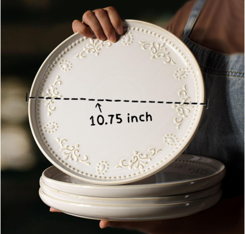 Classic European Dinner Plate for Fine Meals