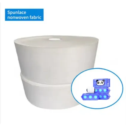 Wholesale Viscose Lyocell Fabric and Nonwoven Spunlace Rolls for Toilet Wet Wipes